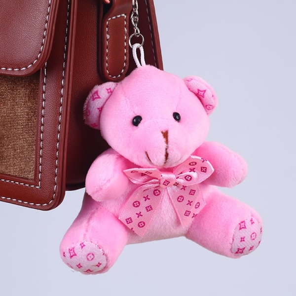 Pluszowy niedźwiedź brelok do kluczy różowy pluszowy niedźwiedź pluszowe zwierzęta a7796c561c033735a2eb6c: różowy