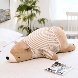 Pluszowy niedźwiedź śpiący w kolorze brązowym 87aa0330980ddad2f9e66f: 50cm|60cm|70cm|90cm