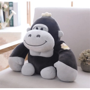 Black Gorilla Plush Monkey Plush Animals a7796c561c033735a2eb6c: Czarny