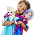 Zestaw 2 pluszowych księżniczek Elsa i Anna Disney Królowa Śniegu a7796c561c033735a2eb6c: Fioletowy