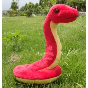 Śliczny czerwony wąż pluszowy Zwierzę pluszowe Przedział wiekowy: > 3 lat