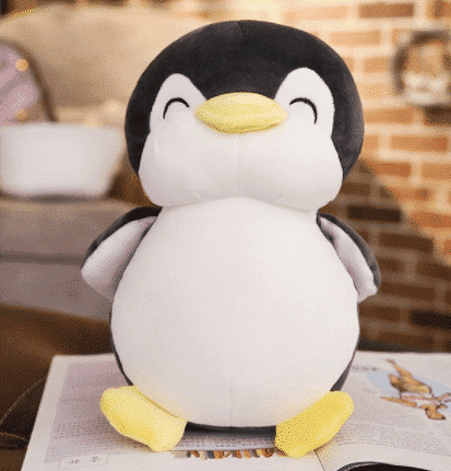 Czarny uśmiechnięty pingwin pluszowy zwierzak 87aa0330980ddad2f9e66f: 30cm|45cm|55cm