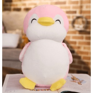 Różowy uśmiechnięty pingwin pluszowy zwierzak 87aa0330980ddad2f9e66f: 30cm|45cm|55cm