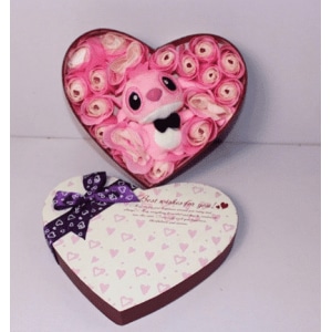 Anioł pluszowe pudełko miłości Walentynki pluszowe Materiał: Bawełna