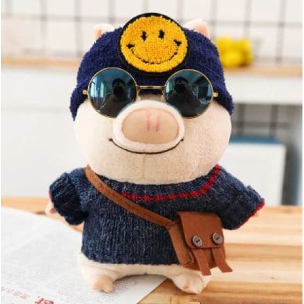 Pluszowa świnia w uśmiechniętym kapeluszu Pluszowa świnia Pluszowe zwierzęta 87aa0330980ddad2f9e66f: 25cm