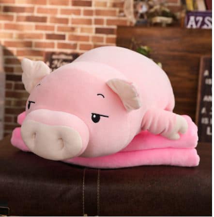 Pink Pig Plush Sleeping Pig Plush Animals 87aa0330980ddad2f9e66f: 40cm|50cm|60cm|75cm