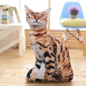 Miękki brązowy pluszowy kot pluszowy zwierzę pluszowe Materiał: Bawełna