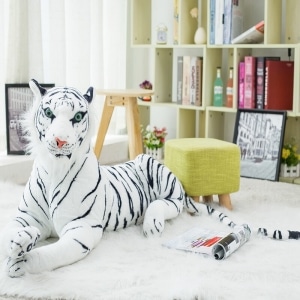 Duży biały tygrys pluszowy Gigantyczny plusz Materiał: Bawełna