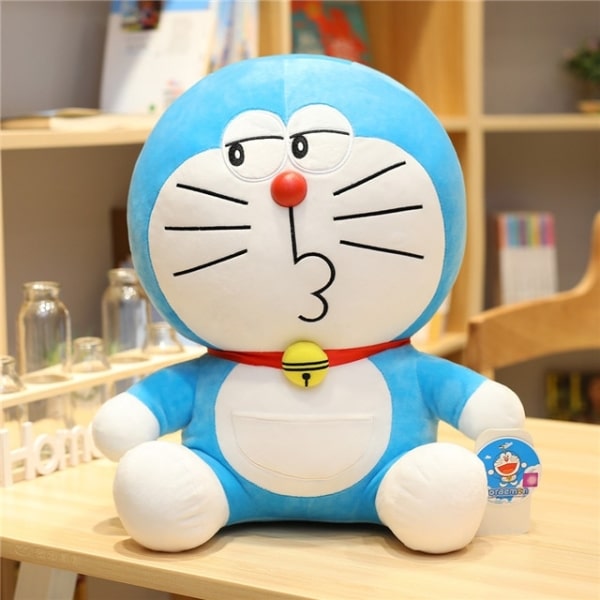 Doraemon pluszowy z obojętną twarzą Pluszowe zwierzęta Pluszowy kot Materiały: Bawełna