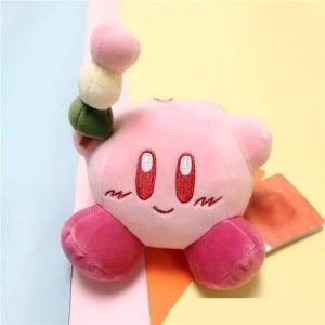 Mały pluszowy Kirby z grzechotką Pluszowy Kirby z gry wideo Materiał: Bawełna
