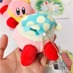 Pluszowy Kirby z niebieską czapką nocną Pluszowy Kirby z gry wideo Materiał: Bawełna