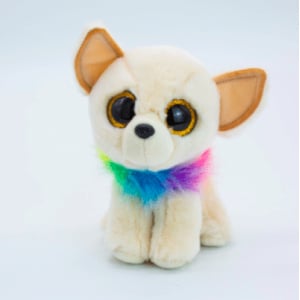 Mały pluszowy pies z wielokolorową obrożą Plush Lama Plush Animals a75a4f63997cee053ca7f1: 15cm