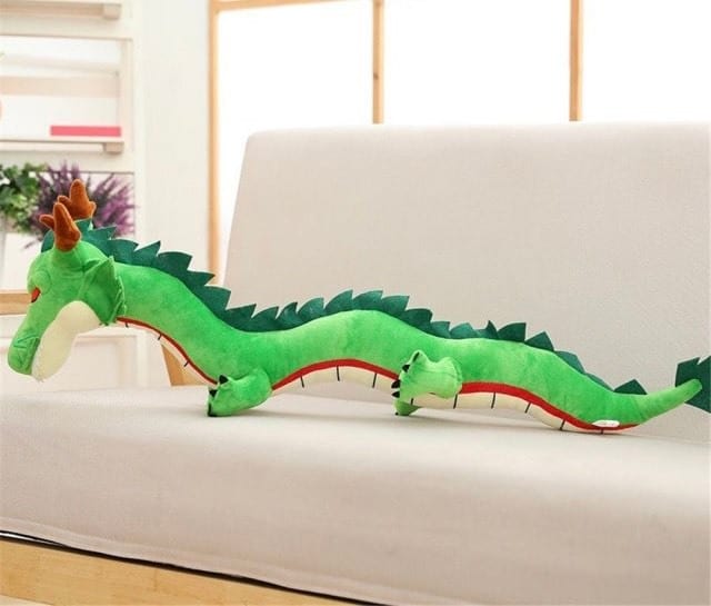 Fantastyczny chiński smok pluszowy Rozmiar: 100 cm Kolor: zielony