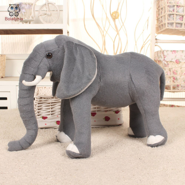 Realistyczny pluszowy słoń dla dzieci