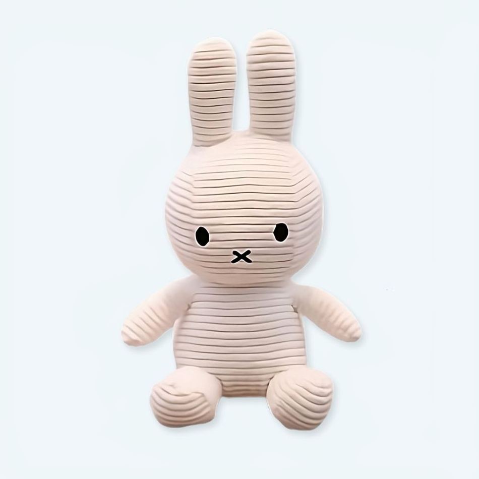 Pluszak Miffy Prążkowany Biały • Moj Pluszak